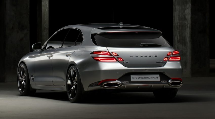 2022 Genesis G70 Shooting Brake - Rear Three-Quarter Wallpaper 850x473 #122