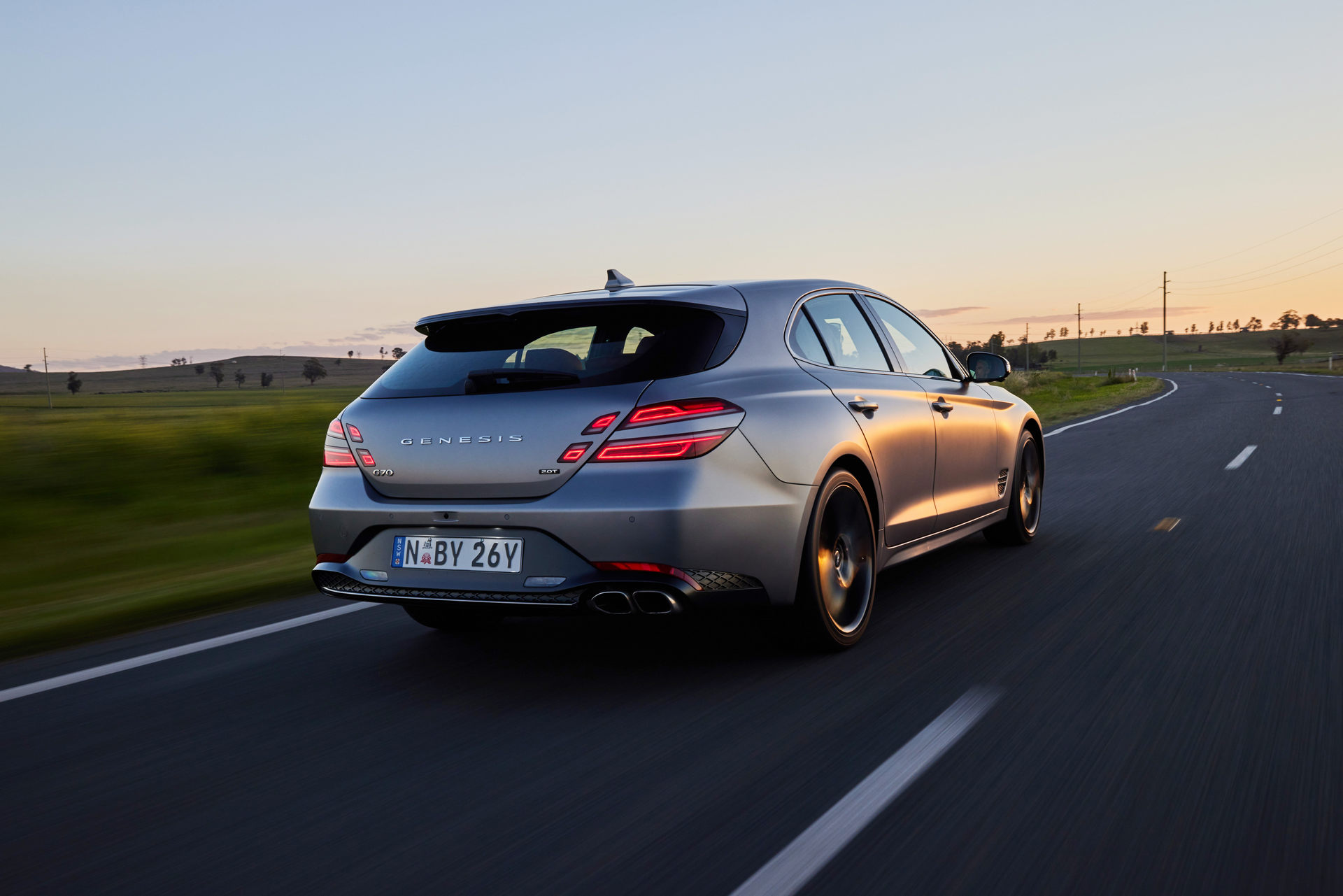 Download 2022 Genesis G70 Shooting Brake - Rear Three-Quarter HD Wallpaper 1920x1281 #24