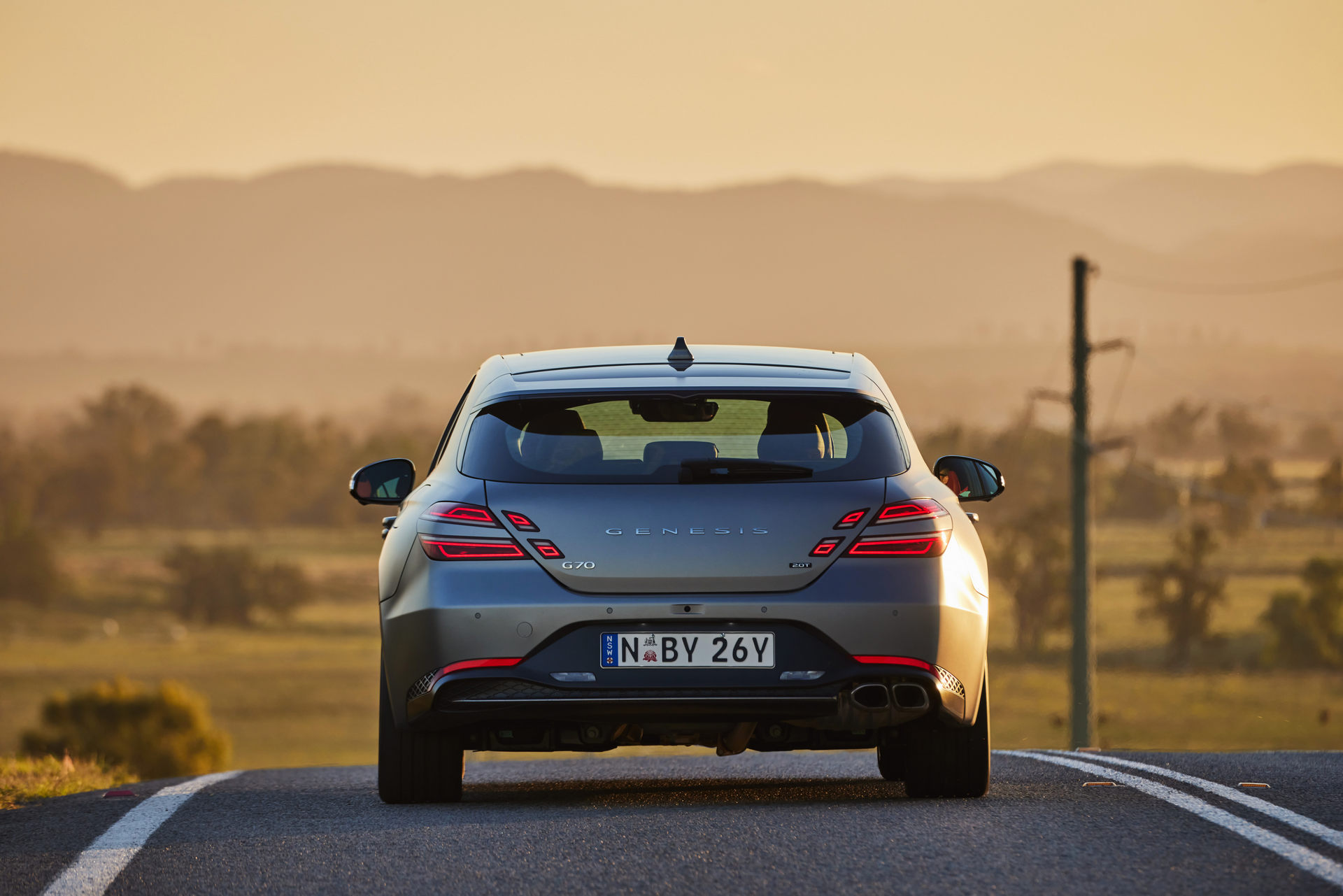 Download 2022 Genesis G70 Shooting Brake - Rear HD Wallpaper 1920x1281 #31