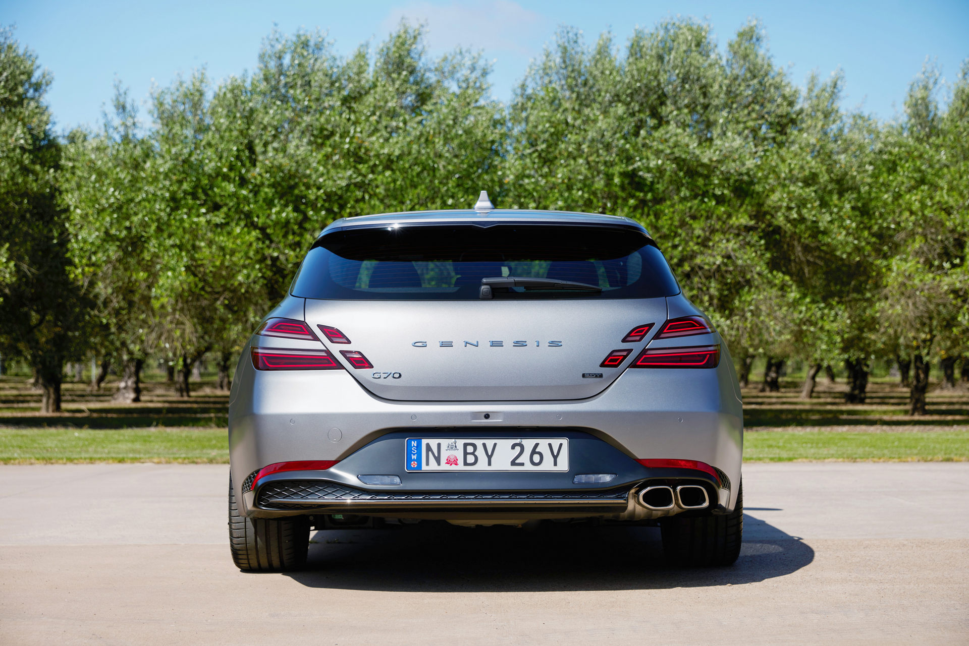 Download 2022 Genesis G70 Shooting Brake - Rear HD Wallpaper 1920x1281 #6