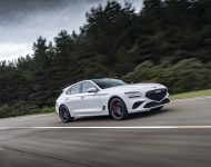 2022 Genesis G70 Shooting Brake - UK version - Front Three-Quarter Wallpaper 190x150