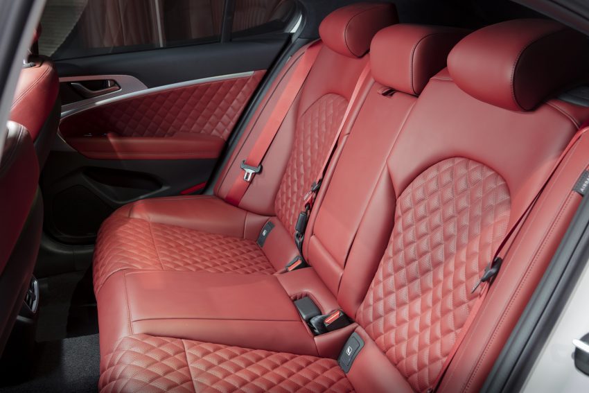 2022 Genesis G70 Shooting Brake - UK version - Interior, Rear Seats Wallpaper 850x567 #29