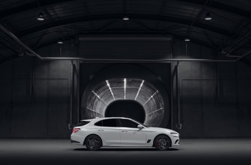 2022 Genesis G70 Shooting Brake - UK version - Side Wallpaper 850x559 #18