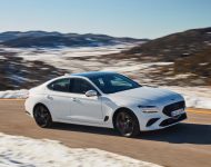2022 Genesis G70 Sport with Luxury Pack - Front Three-Quarter Wallpaper 190x150