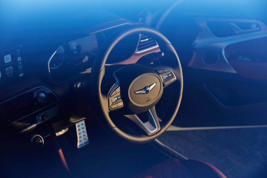 2022 Genesis G70 Sport with Luxury Pack - Interior, Steering Wheel Wallpaper 850x566 #43