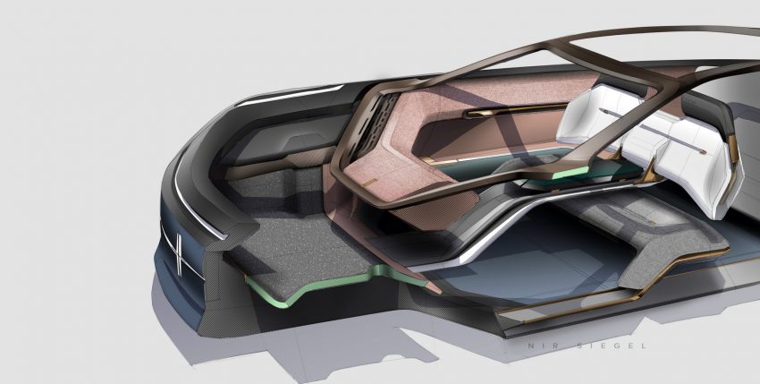 2022 Lincoln Model L100 Concept - Design Sketch Wallpaper 850x429 #27