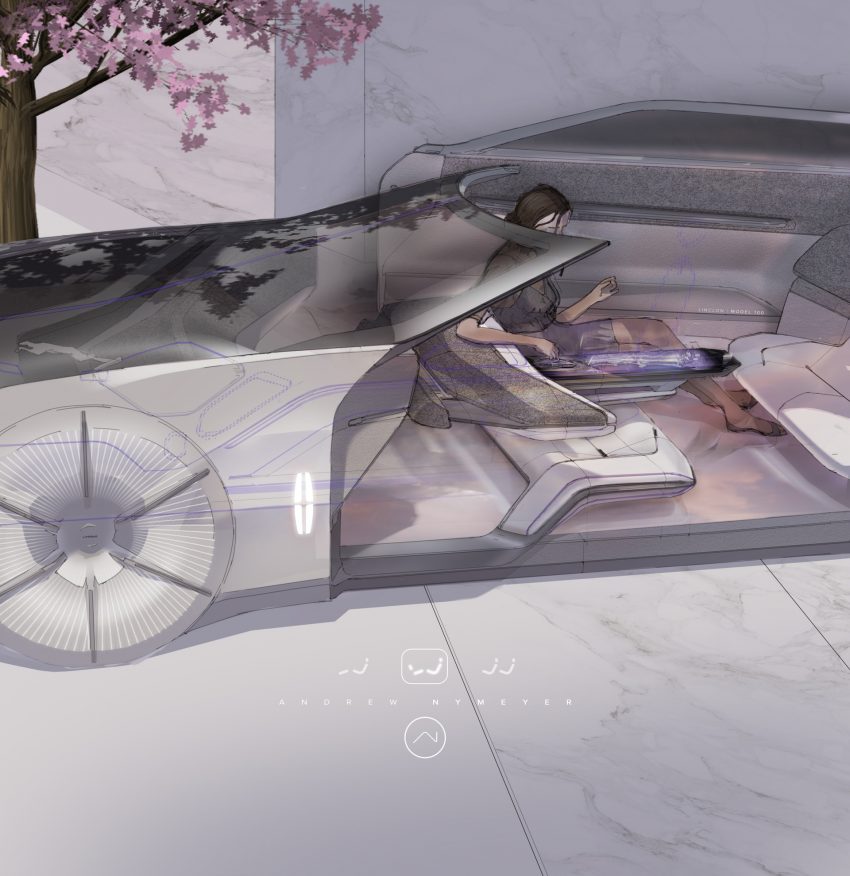 2022 Lincoln Model L100 Concept - Design Sketch Phone Wallpaper 850x876 #28