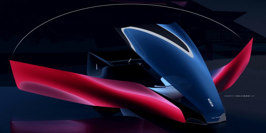 2022 Lincoln Model L100 Concept - Design Sketch Wallpaper 850x424 #24