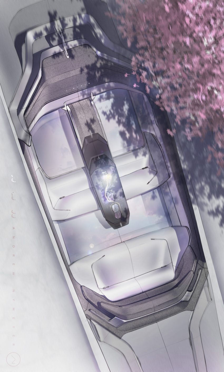 2022 Lincoln Model L100 Concept - Design Sketch Phone Wallpaper 850x1412 #33