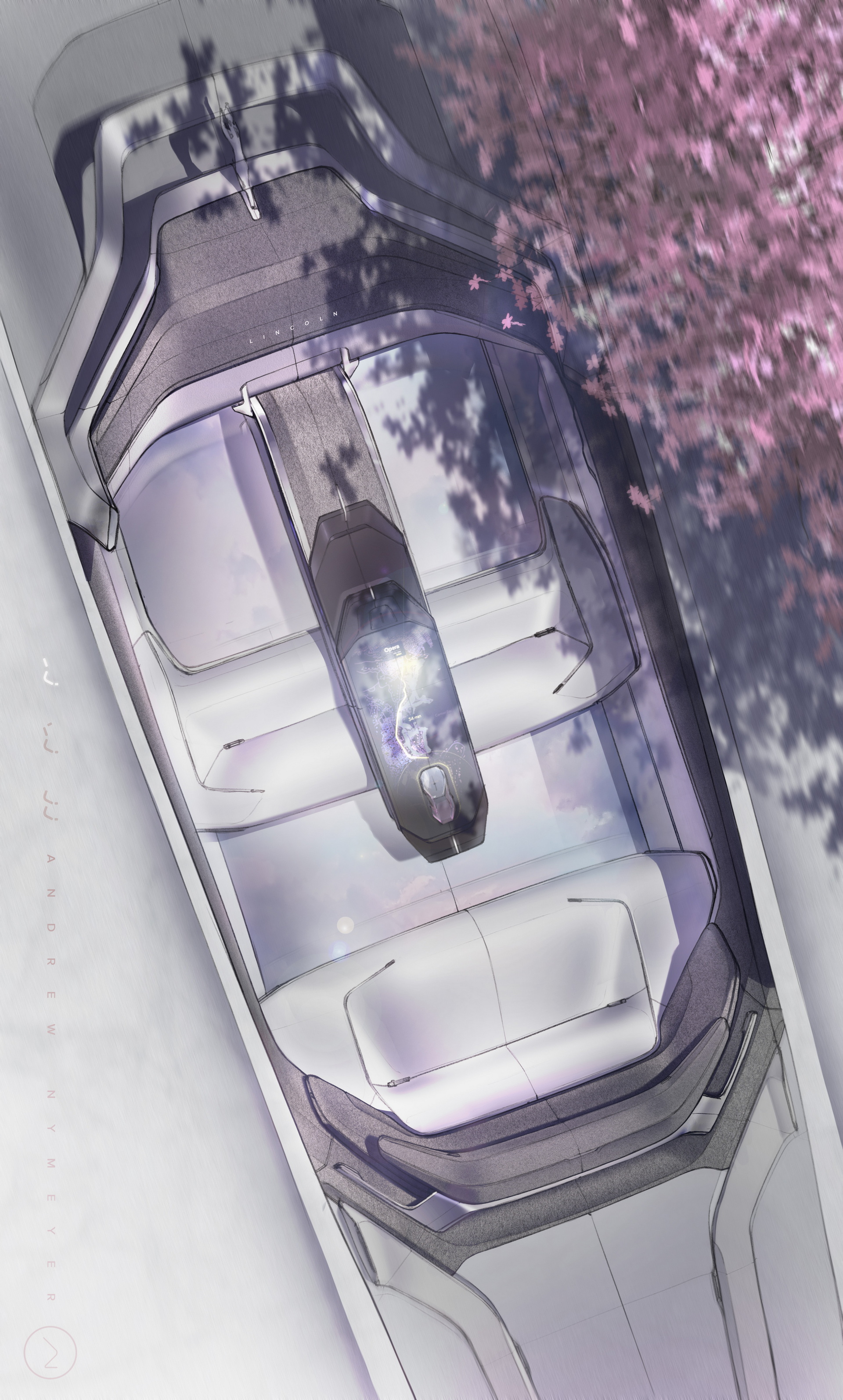 Download 2022 Lincoln Model L100 Concept - Design Sketch HD Phone Wallpaper 1920x3190 #33