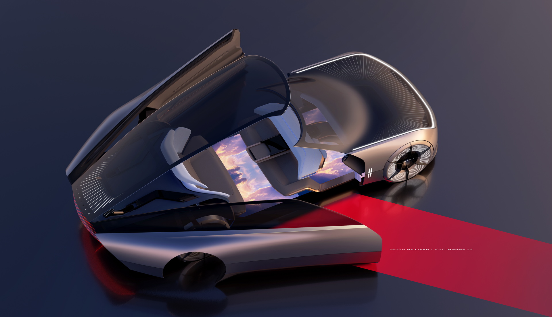 Download 2022 Lincoln Model L100 Concept - Design Sketch HD Wallpaper 1920x1104 #25