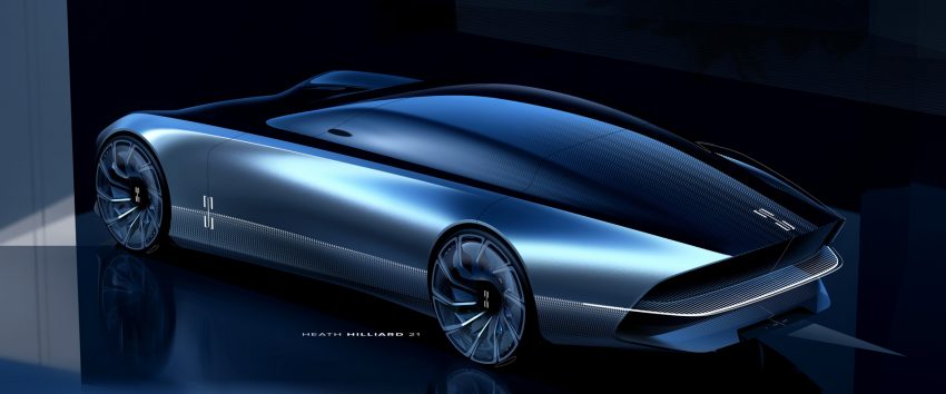 2022 Lincoln Model L100 Concept - Design Sketch Wallpaper 850x354 #21