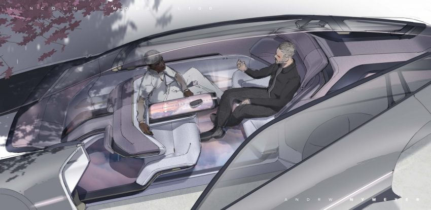 2022 Lincoln Model L100 Concept - Design Sketch Wallpaper 850x414 #38