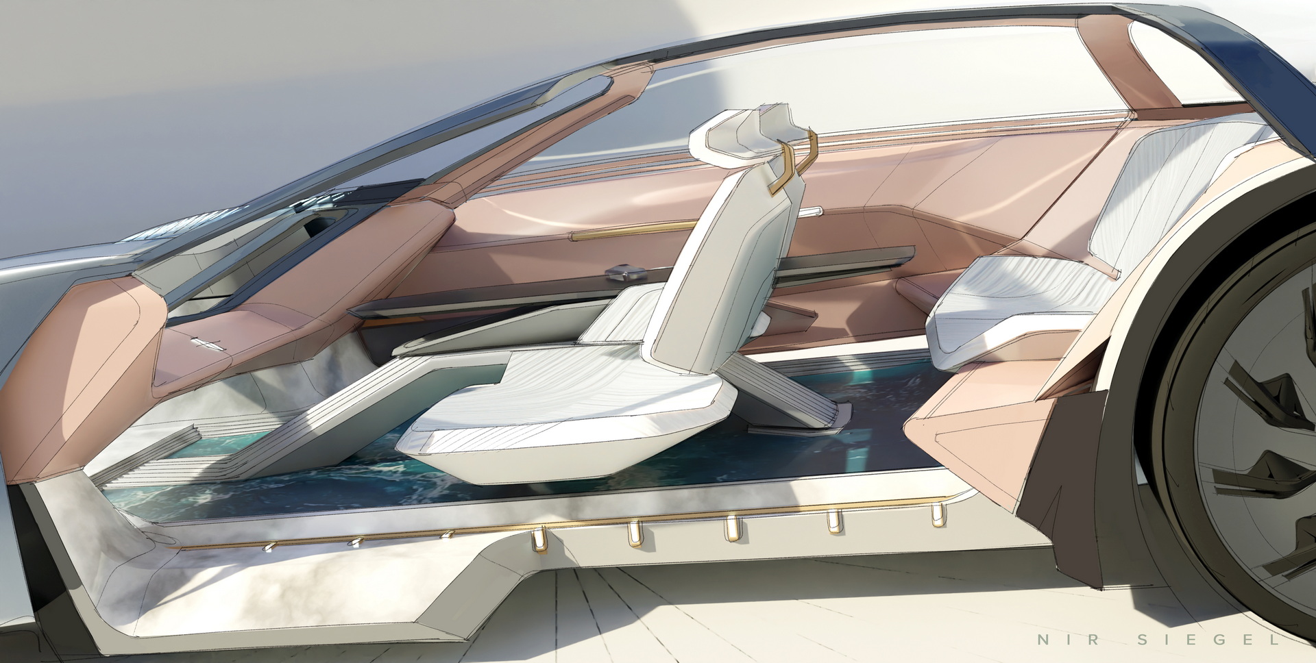 Download 2022 Lincoln Model L100 Concept - Design Sketch HD Wallpaper 1920x968 #31