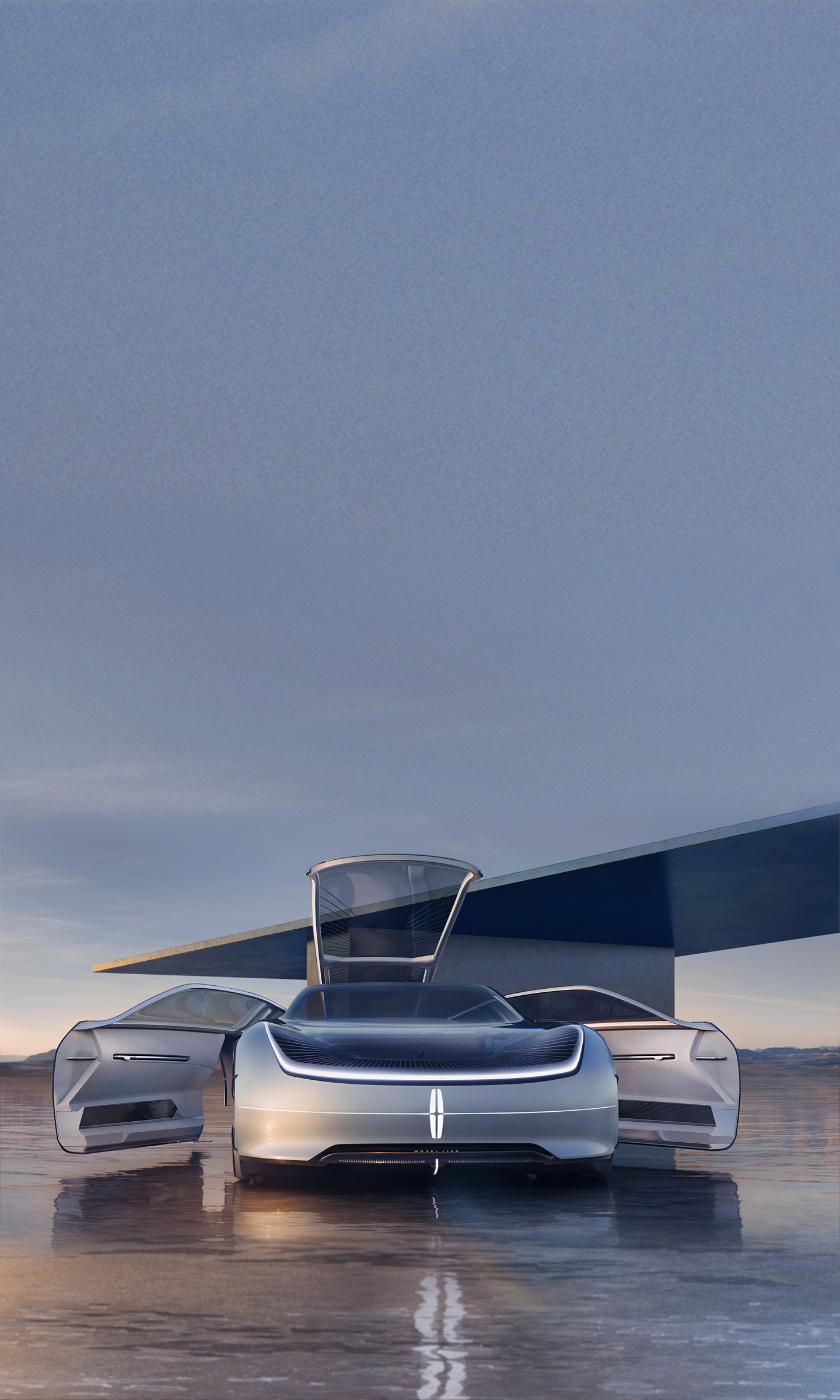 Download 2022 Lincoln Model L100 Concept - Front HD Phone Wallpaper 1440x2400 #5