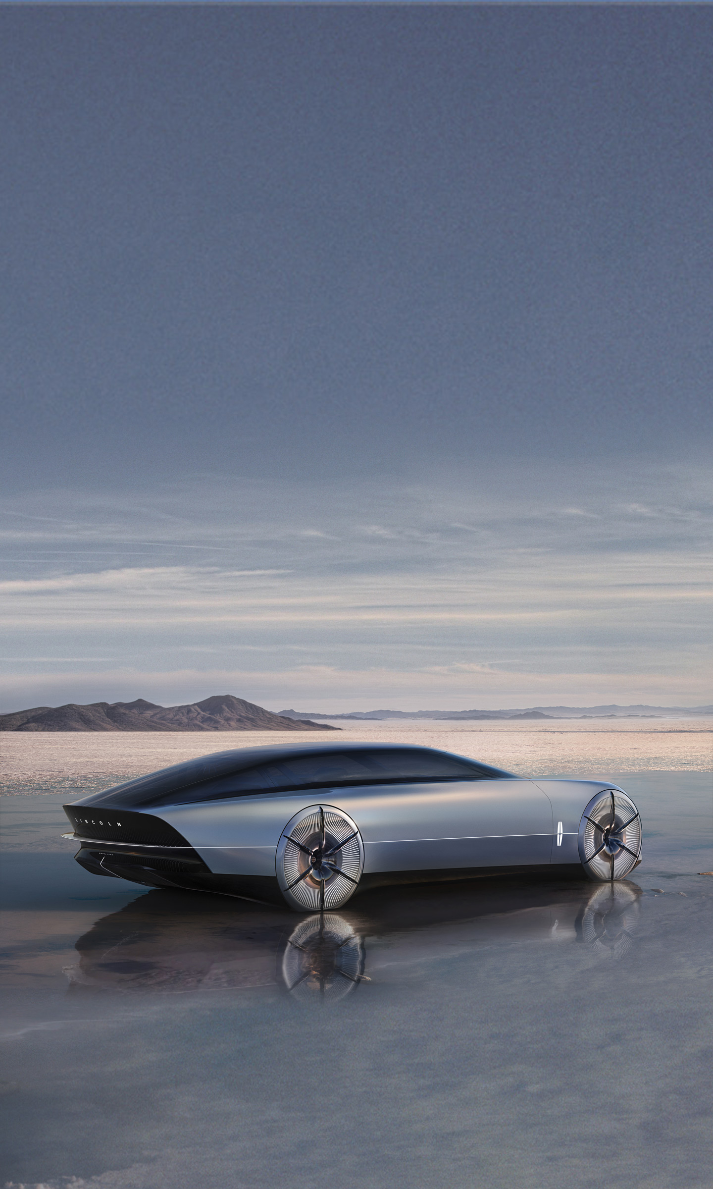 Download 2022 Lincoln Model L100 Concept - Rear Three-Quarter HD Phone Wallpaper 1440x2400 #7