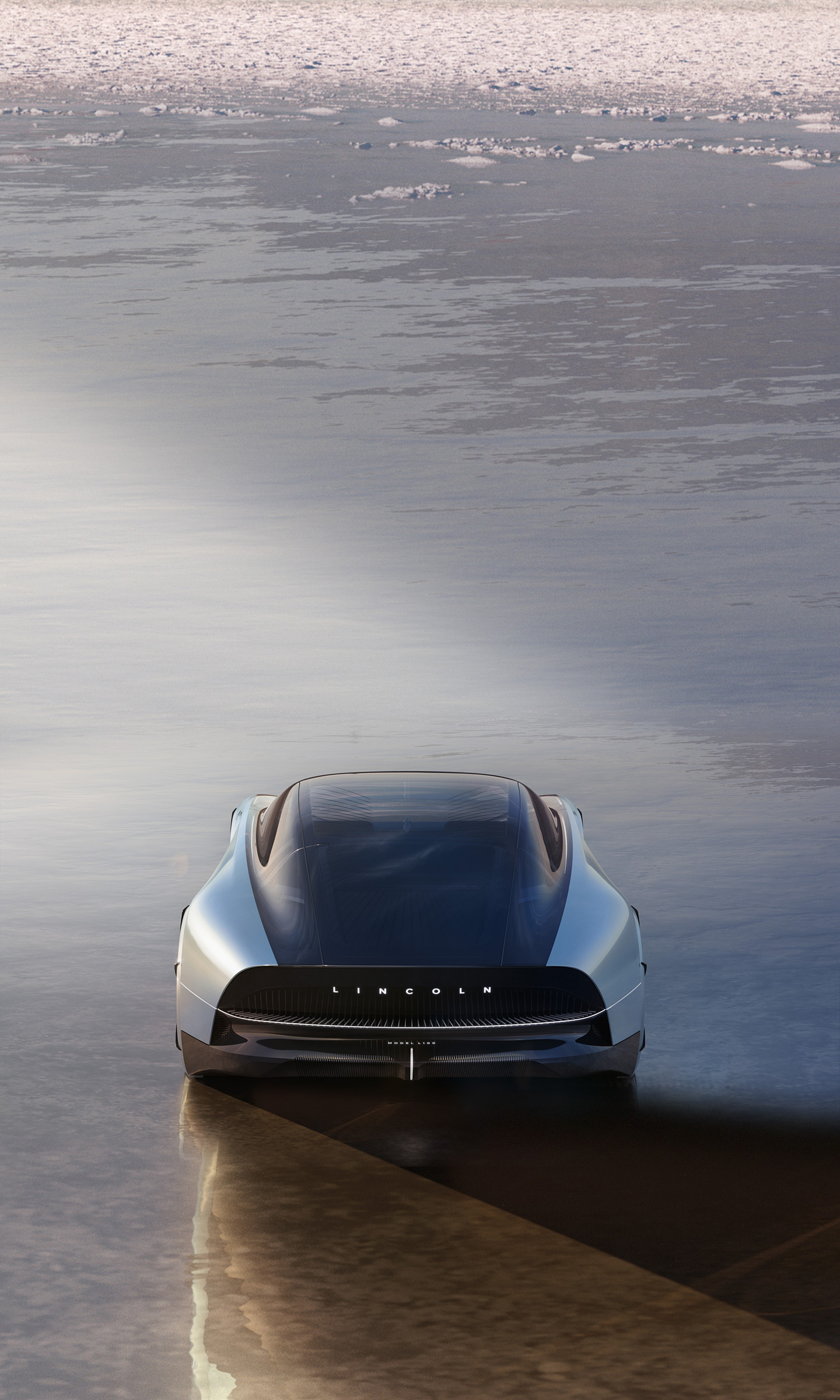 Download 2022 Lincoln Model L100 Concept - Rear HD Phone Wallpaper 1440x2400 #12