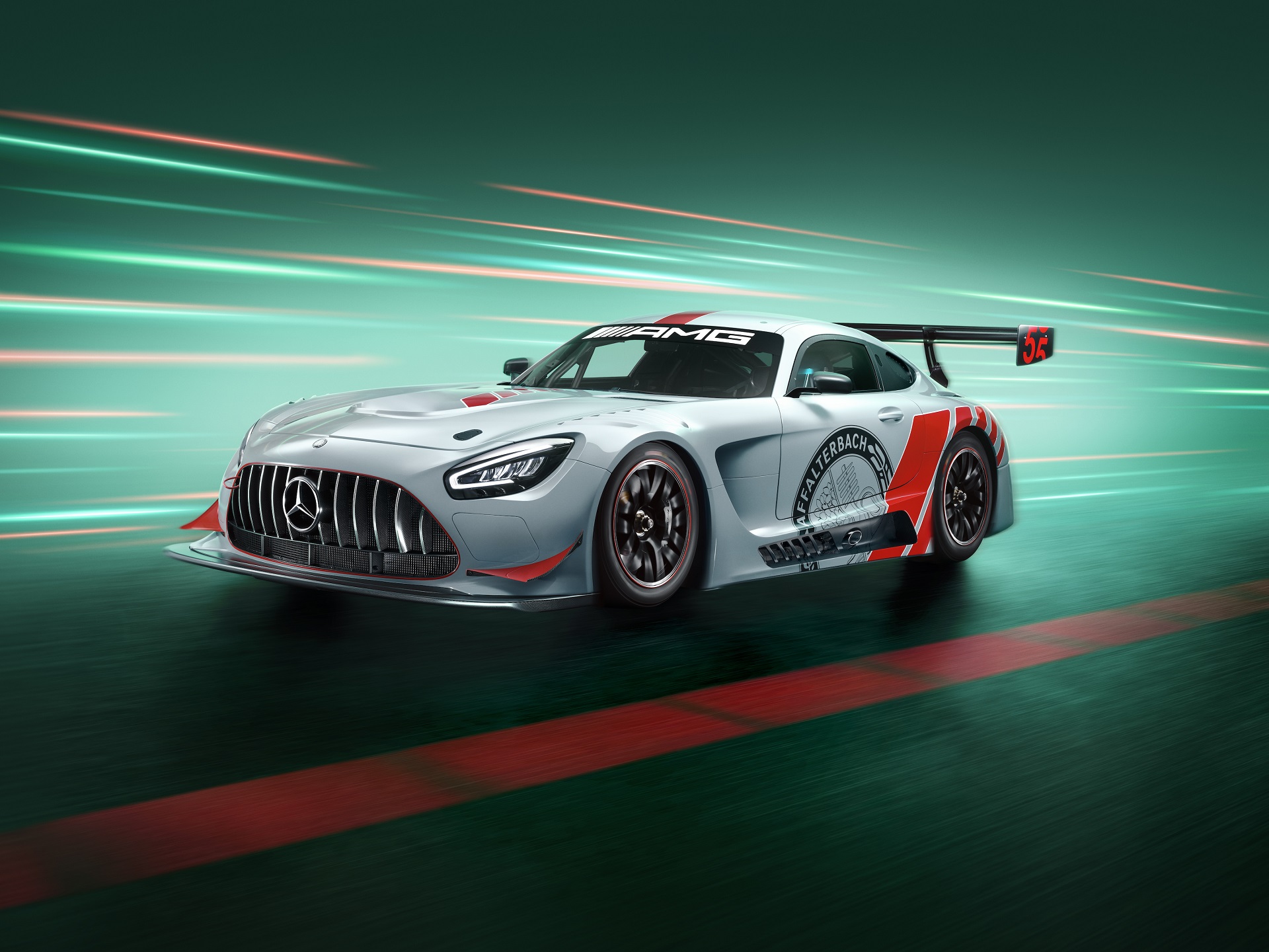 Download 2022 Mercedes-AMG GT3 Edition 55 - Front Three-Quarter HD Wallpaper 1920x1440 #1