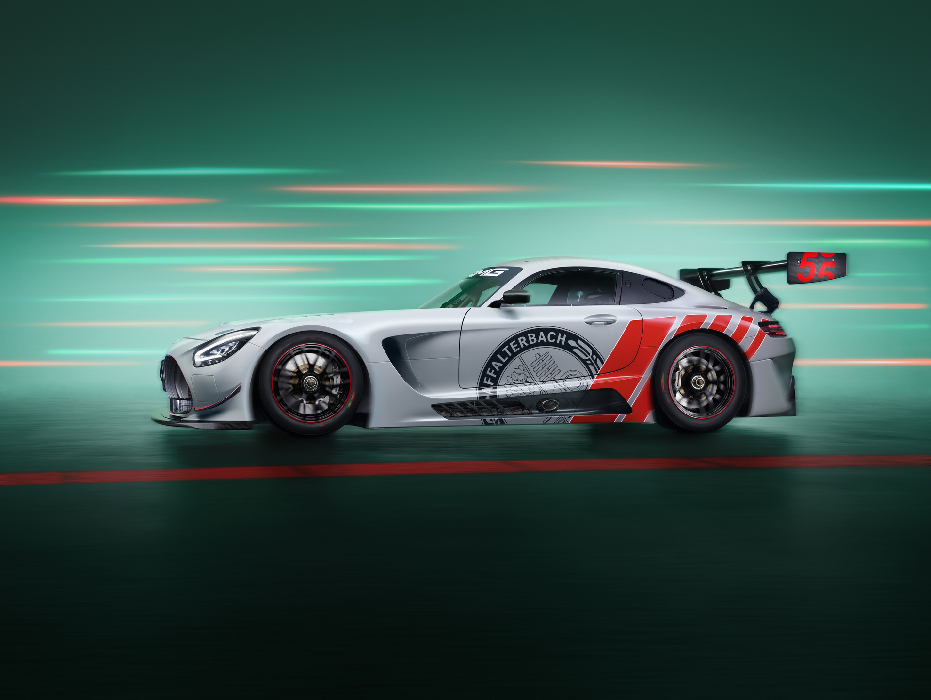 Download 2022 Mercedes-AMG GT3 Edition 55 - Side HD Wallpaper 1920x1444 #7