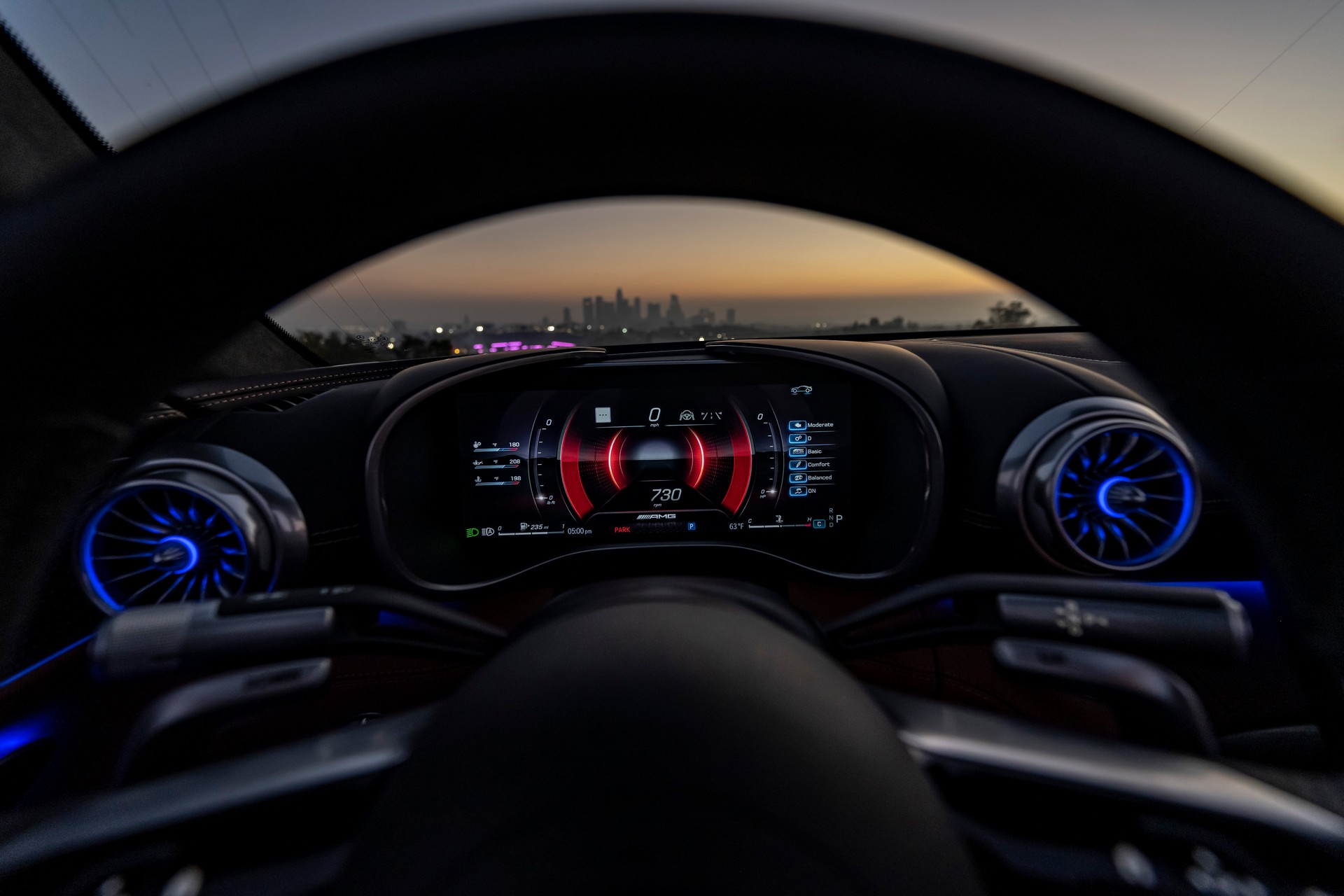 Download 2022 Mercedes-AMG SL 55 4Matic+ - US version - Digital Instrument Cluster HD Wallpaper 1920x1280 #64
