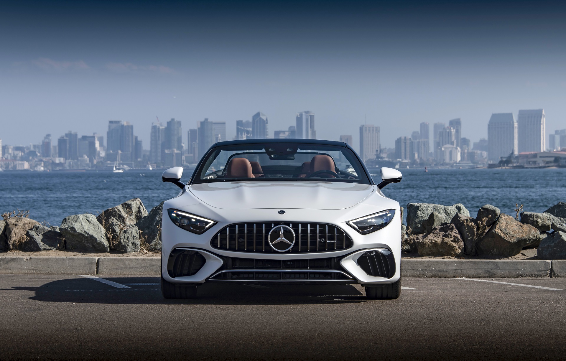 Download 2022 Mercedes-AMG SL 55 4Matic+ - US version - Front HD Wallpaper 1920x1225 #17