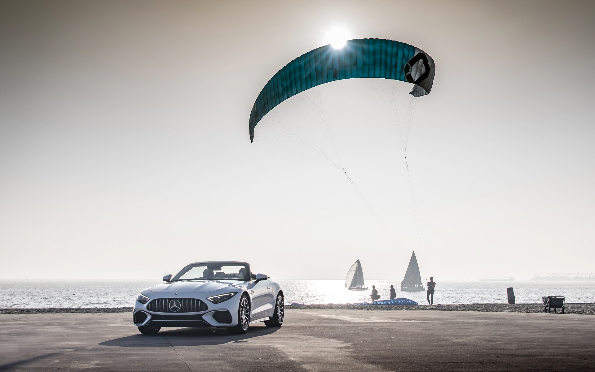 Download 2022 Mercedes-AMG SL 55 4Matic+ - US version - Front HD Wallpaper 1920x1202 #14