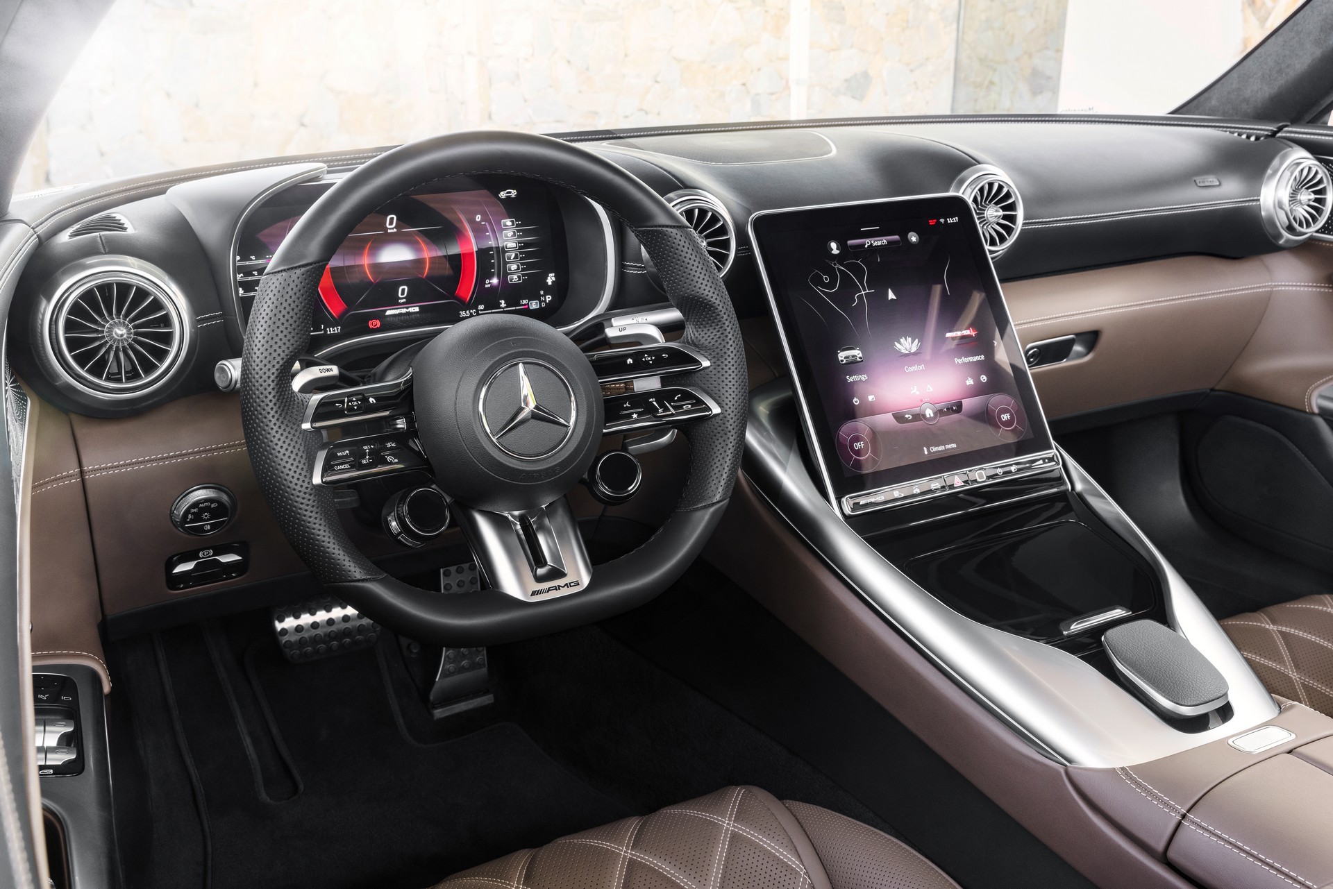 Download 2022 Mercedes-AMG SL 55 4Matic+ - US version - Interior HD Wallpaper 1920x1281 #65
