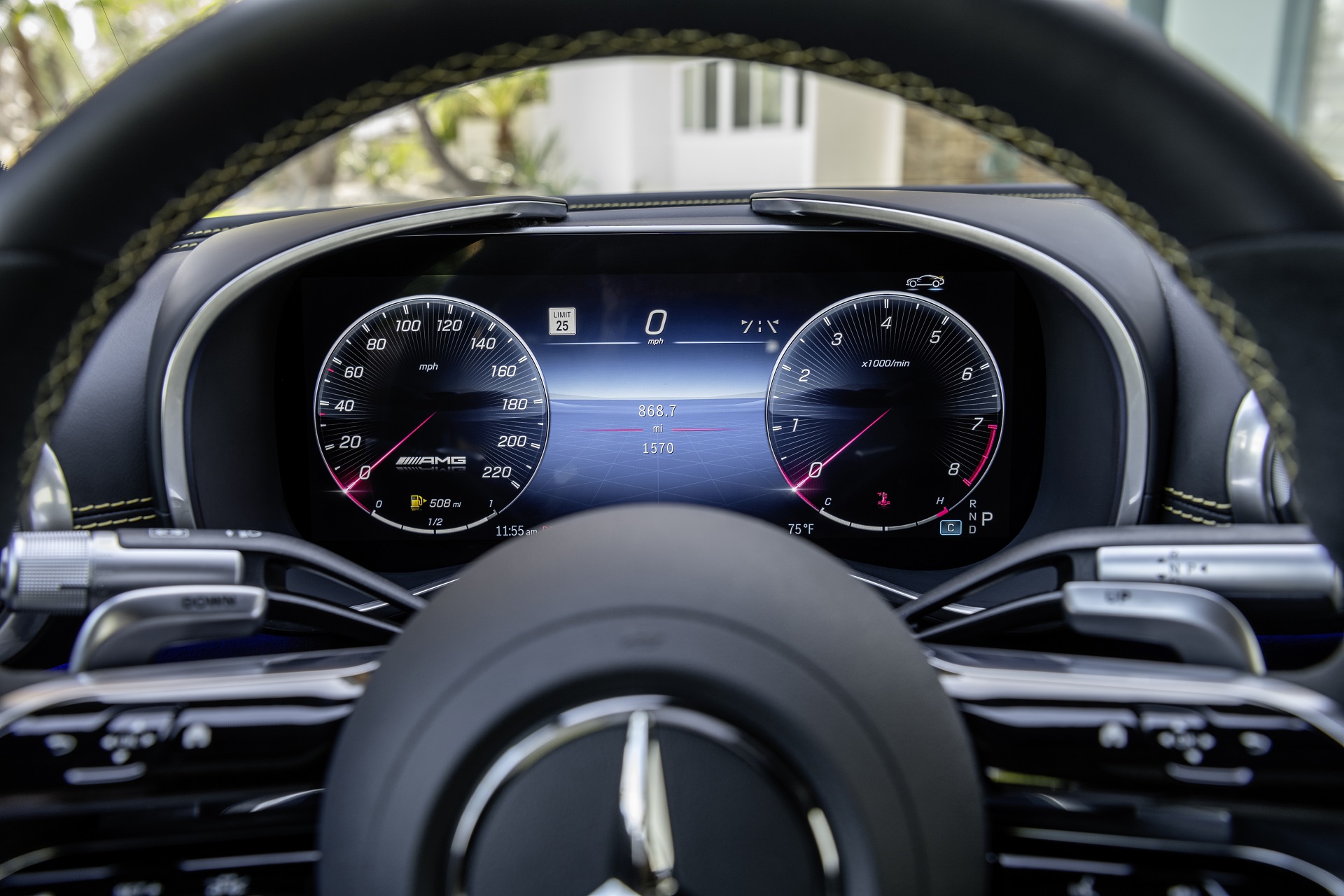 Download 2022 Mercedes-AMG SL 63 4Matic+ - US version - Instrument Cluster HD Wallpaper 1920x1280 #35