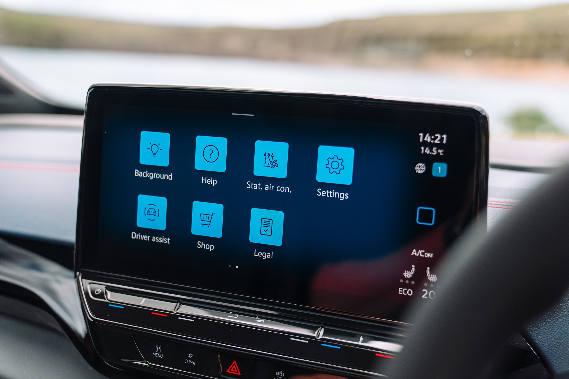 Download 2022 Volkswagen ID.5 GTX - UK version - Central Console HD Wallpaper 1921x1280 #30
