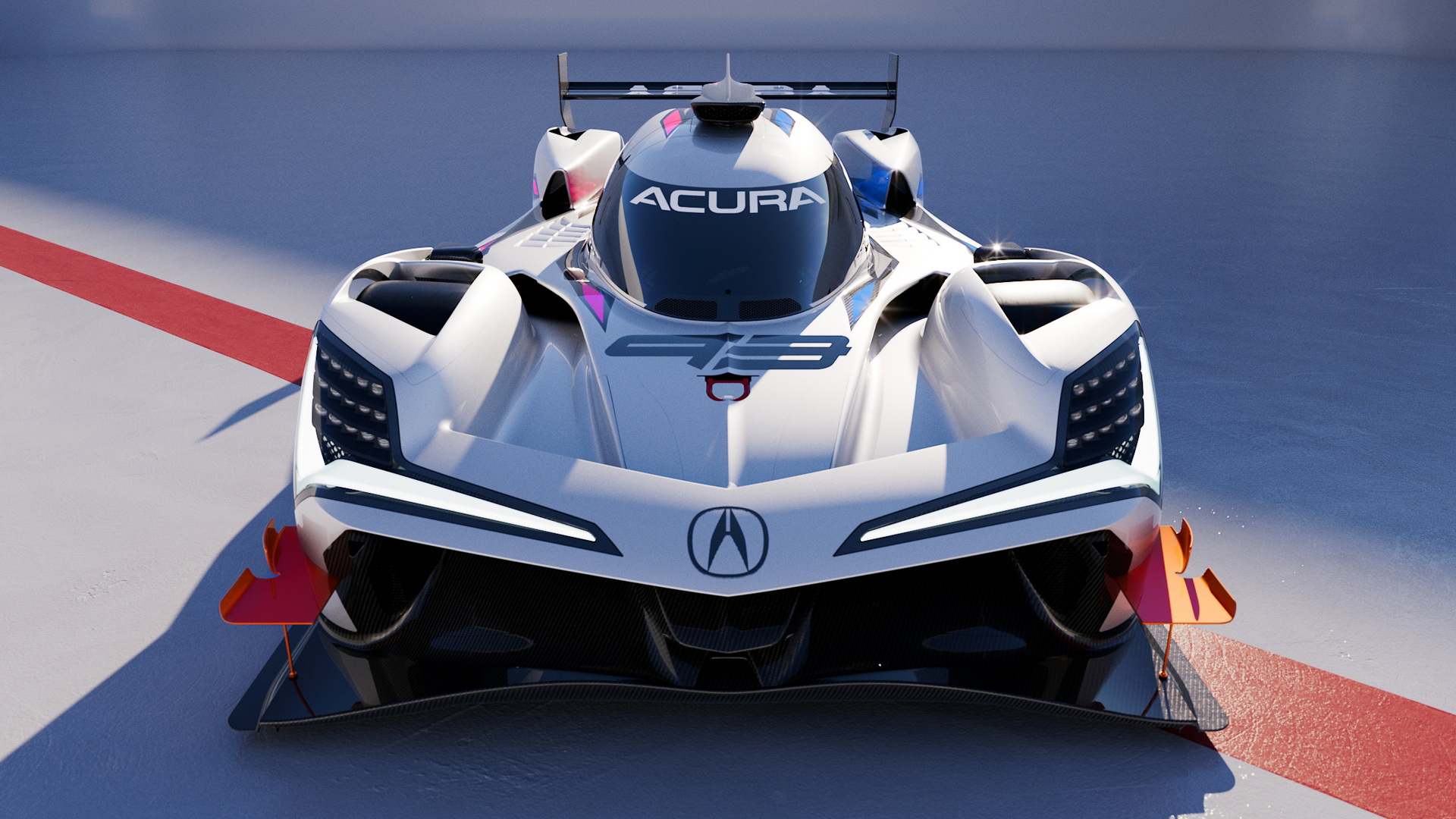 Download 2023 Acura ARX-06 Race Car - Front HD Wallpaper 1920x1080 #3