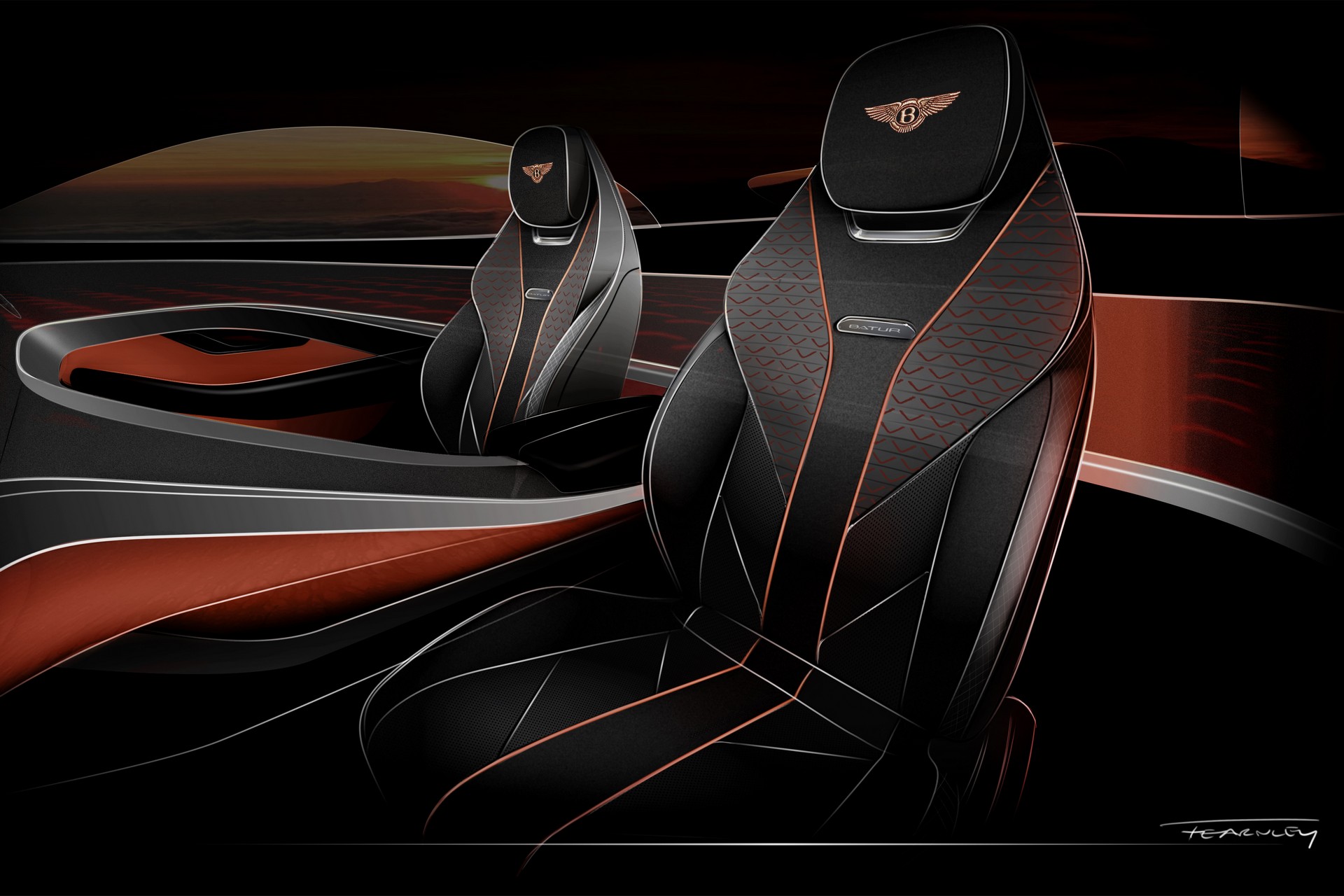 Download 2023 Bentley Mulliner Batur - Design Sketch HD Wallpaper 1920x1280 #24