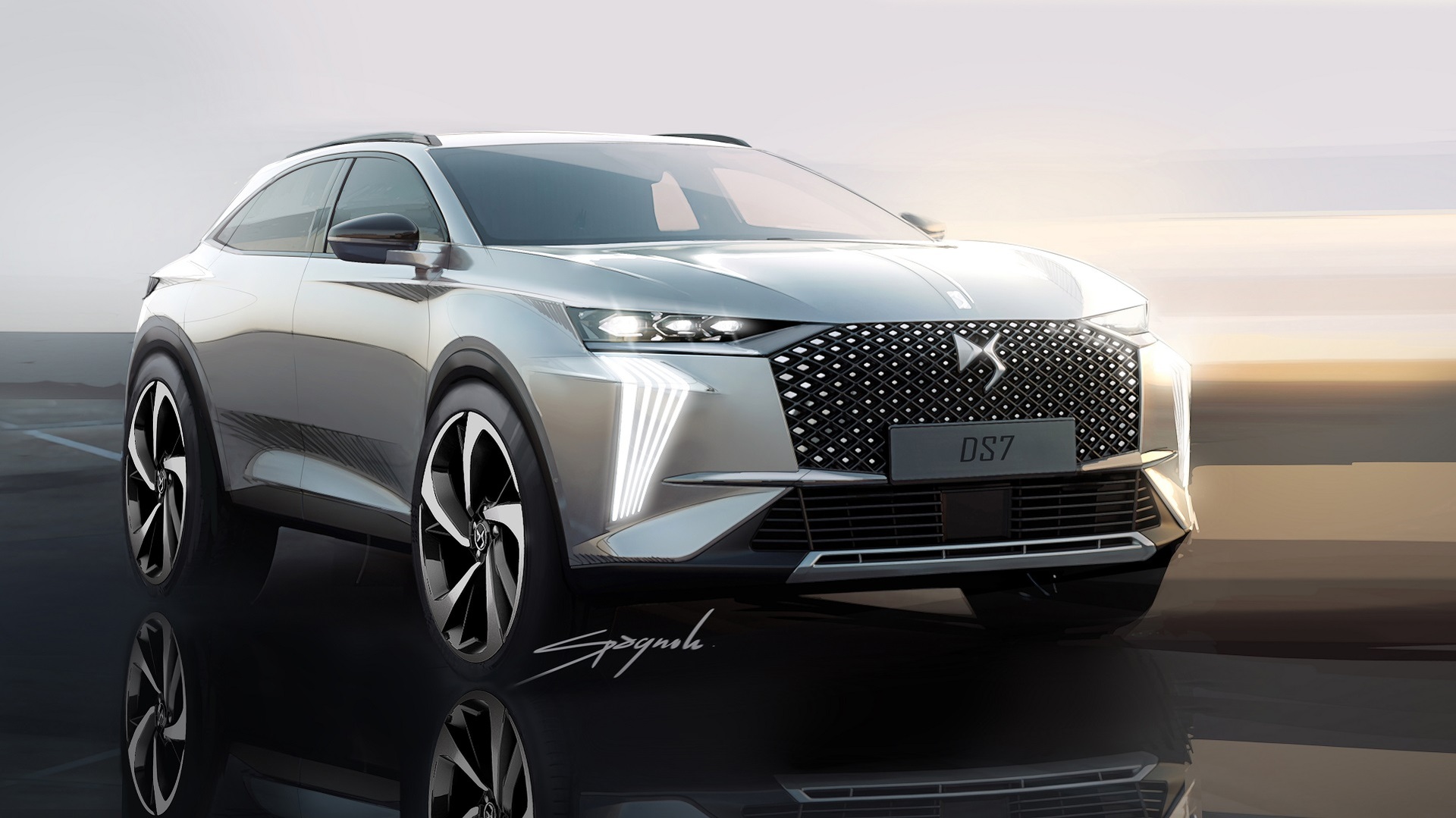 Download 2023 DS 7 - Design Sketch HD Wallpaper 1920x1079 #95