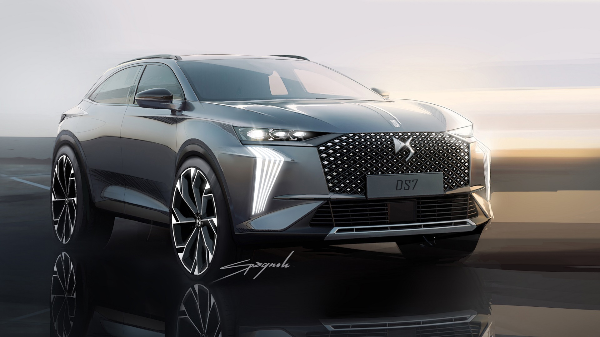 Download 2023 DS 7 - Design Sketch HD Wallpaper 1920x1079 #97