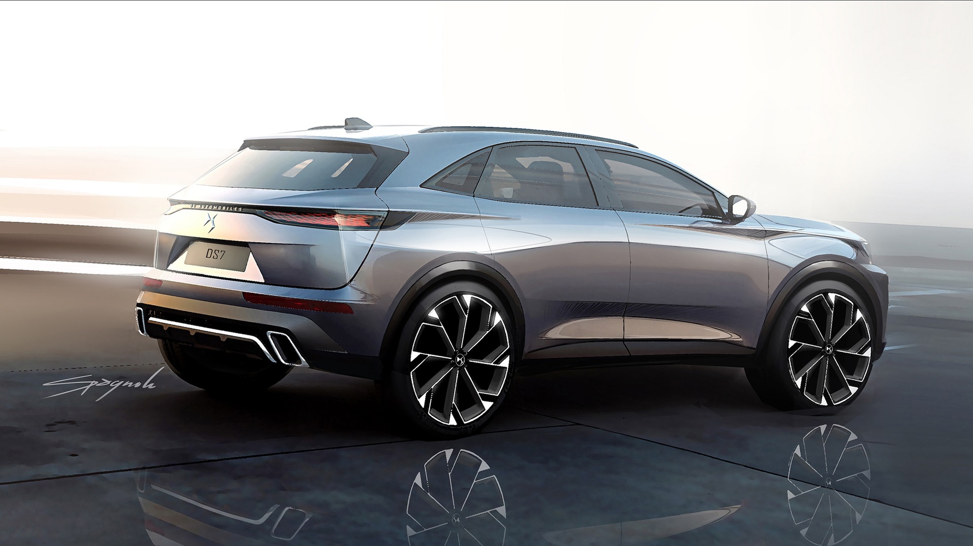 Download 2023 DS 7 - Design Sketch HD Wallpaper 1920x1079 #98