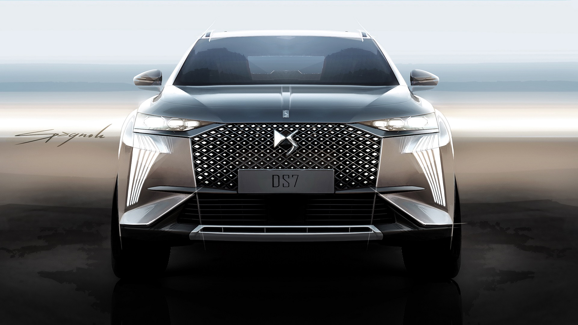 Download 2023 DS 7 - Design Sketch HD Wallpaper 1921x1080 #99