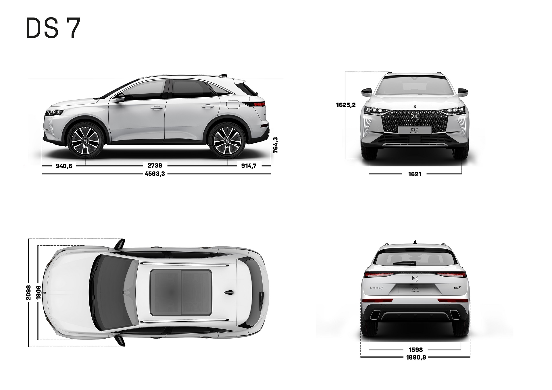 Download 2023 DS 7 - Dimensions HD Wallpaper 1921x1358 #105