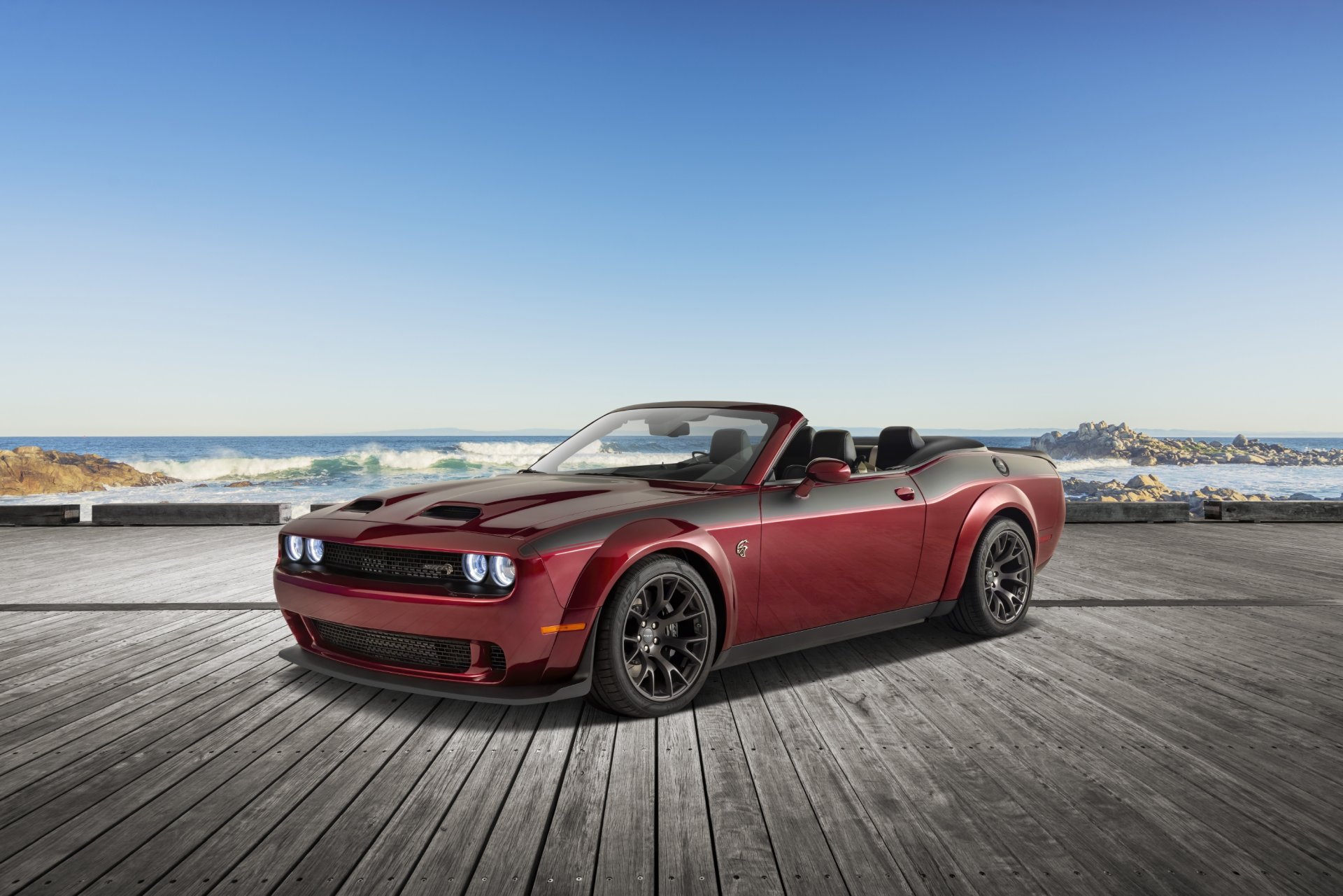 Download 2023 Dodge Challenger Convertible - Front Three-Quarter HD Wallpaper 1920x1281 #2