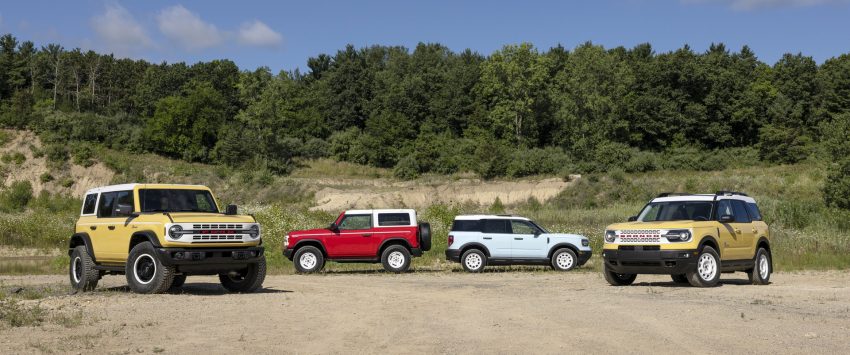 2023 Ford Bronco 2-door Heritage Edition - Lineup Wallpaper 850x355 #9