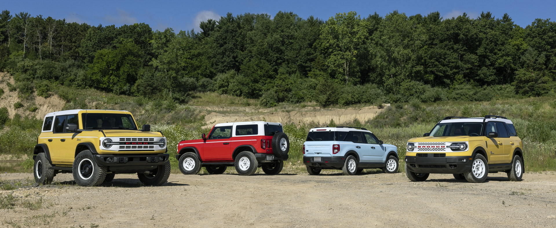 Download 2023 Ford Bronco Heritage Edition - Lineup HD Wallpaper 1920x787 #10