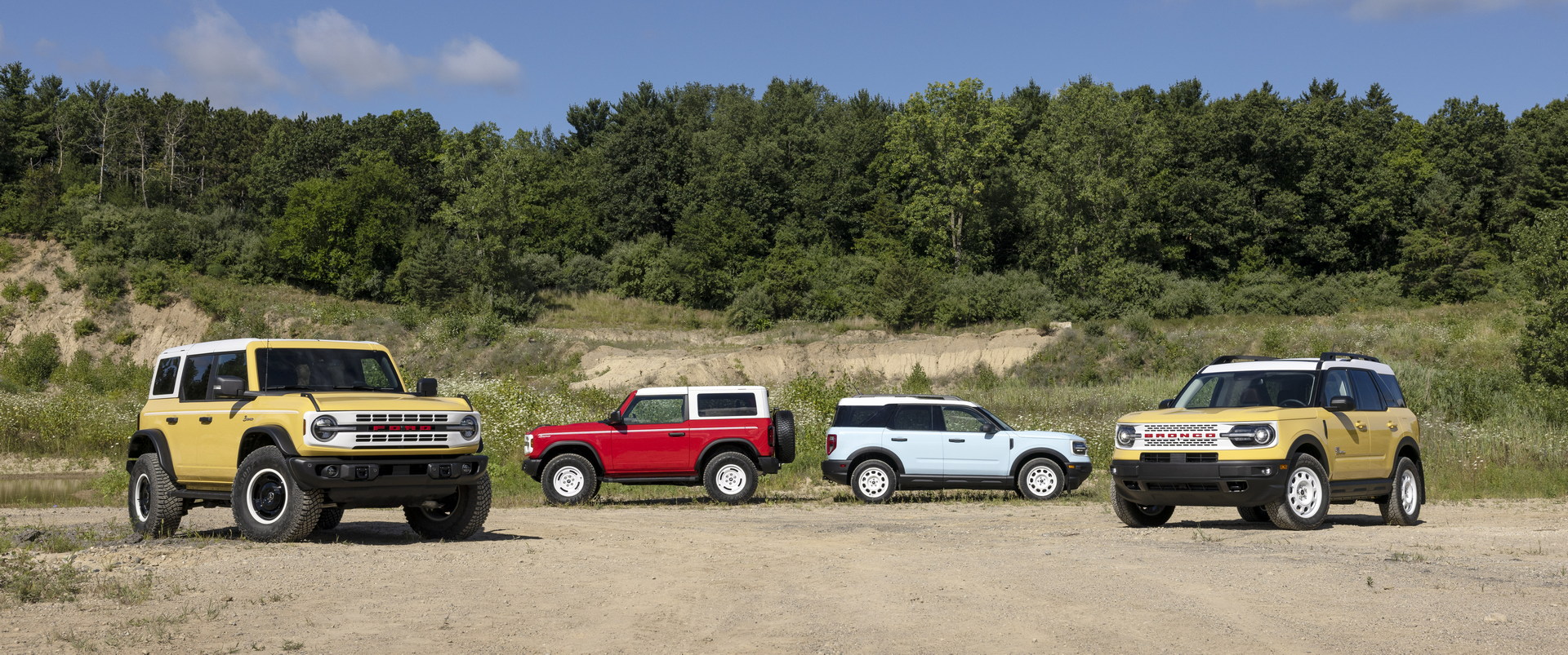 Download 2023 Ford Bronco Sport Heritage Edition - Lineup HD Wallpaper 1920x803 #16