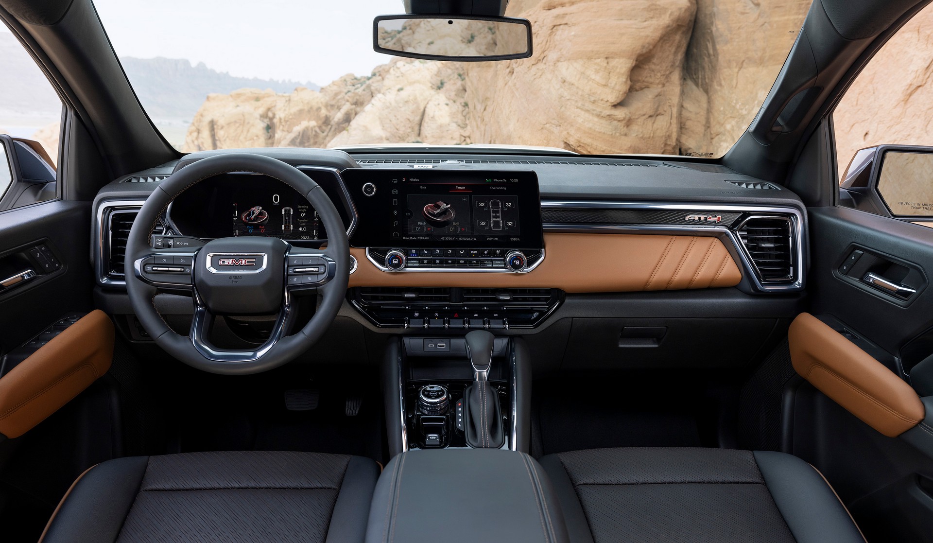 Download 2023 GMC Canyon AT4 - Interior, Cockpit HD Wallpaper 1920x1117 #10