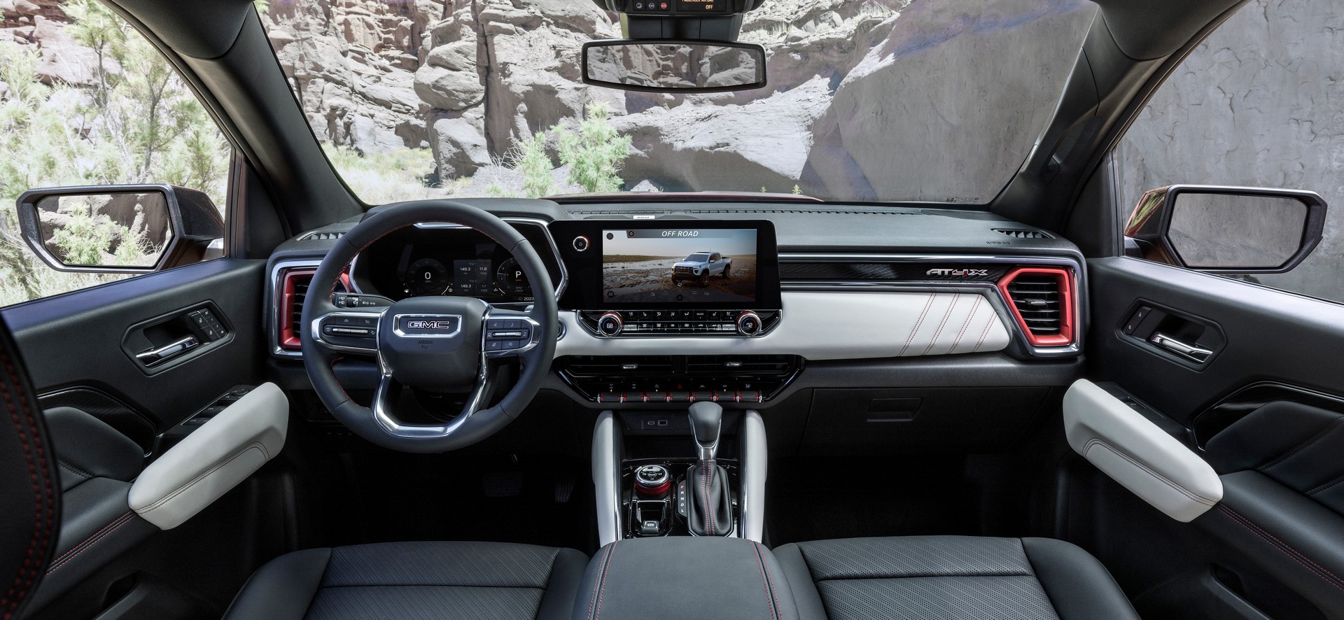 Download 2023 GMC Canyon AT4X Edition 1 - Interior, Cockpit HD Wallpaper 1920x886 #21