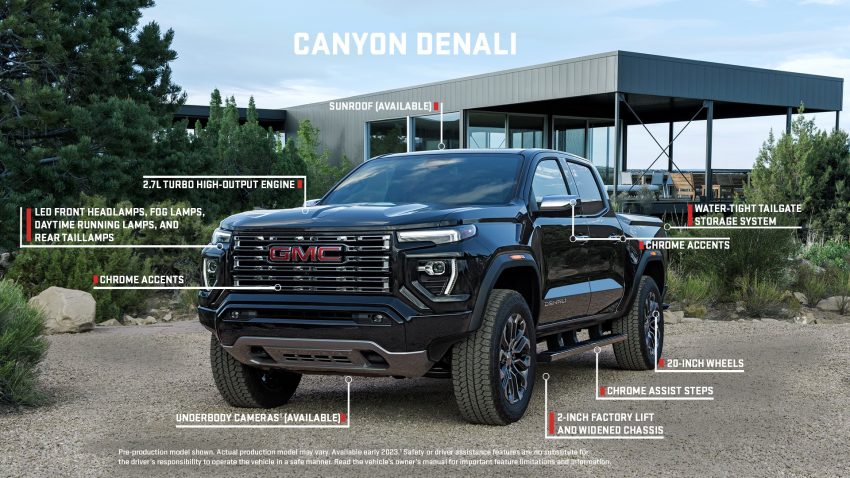 2023 GMC Canyon Denali - Infographics Wallpaper 850x478 #17