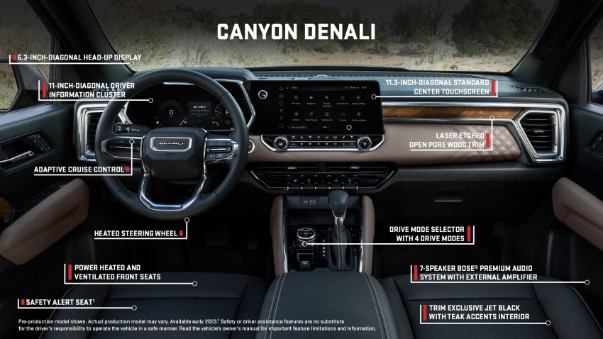 2023 GMC Canyon Denali - Infographics Wallpaper 850x478 #18