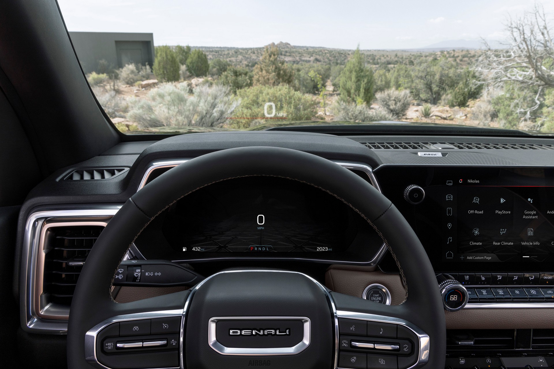 Download 2023 GMC Canyon Denali - Interior, Cockpit HD Wallpaper 1920x1281 #9