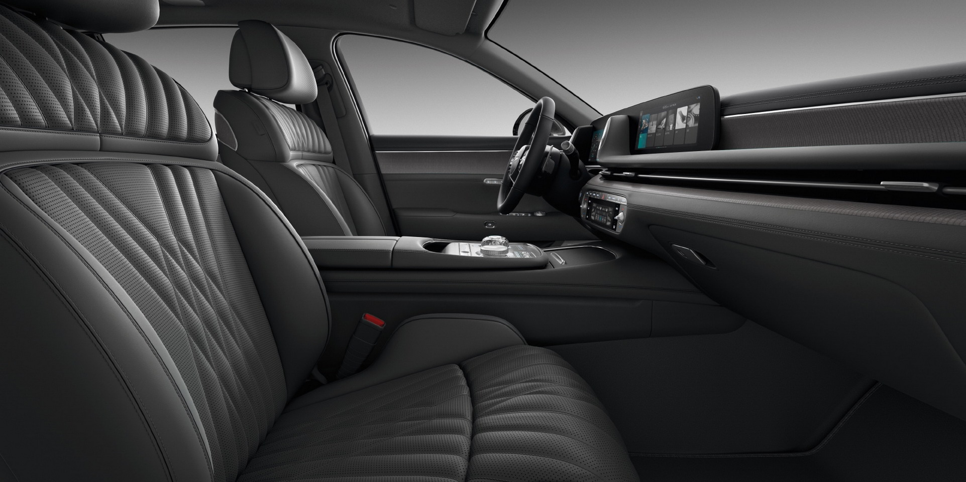Download 2023 Genesis G90 - Interior, Front Seats HD Wallpaper 1923x961 #107