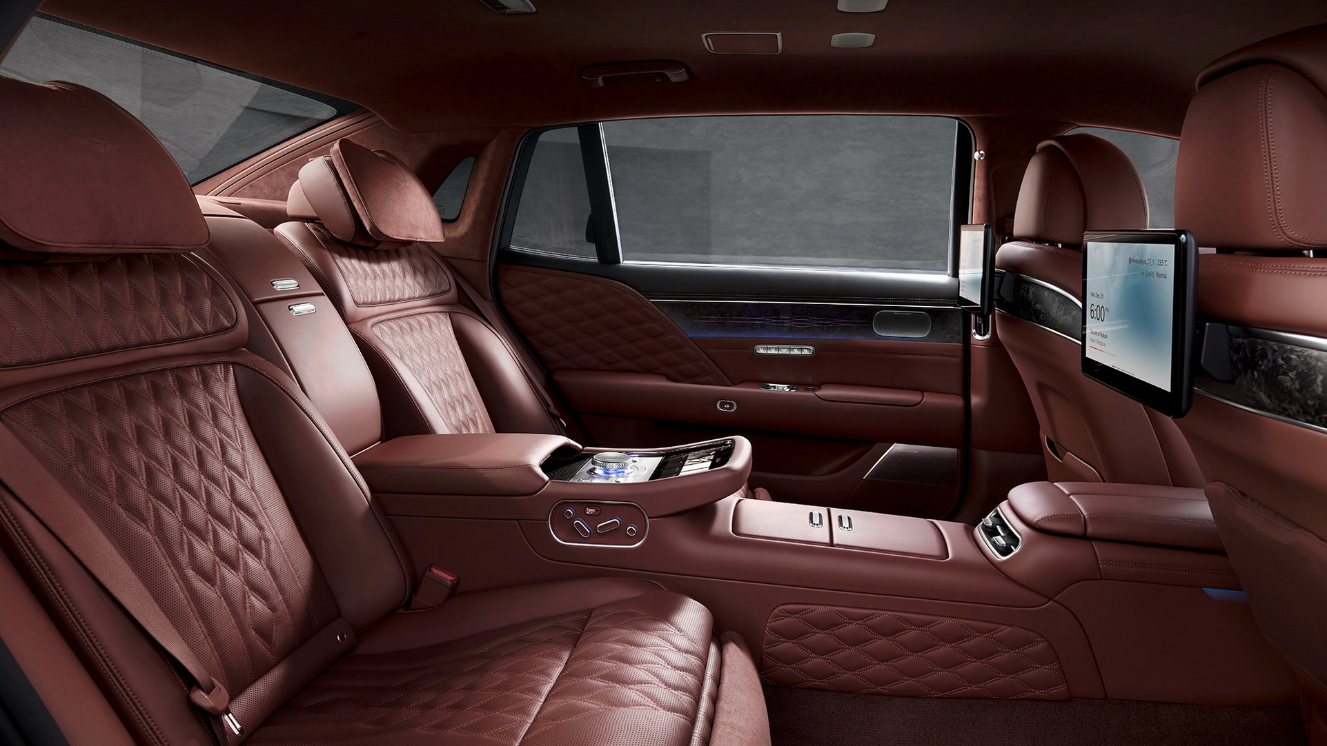 Download 2023 Genesis G90 - Interior, Rear Seats HD Wallpaper 1923x1082 #121