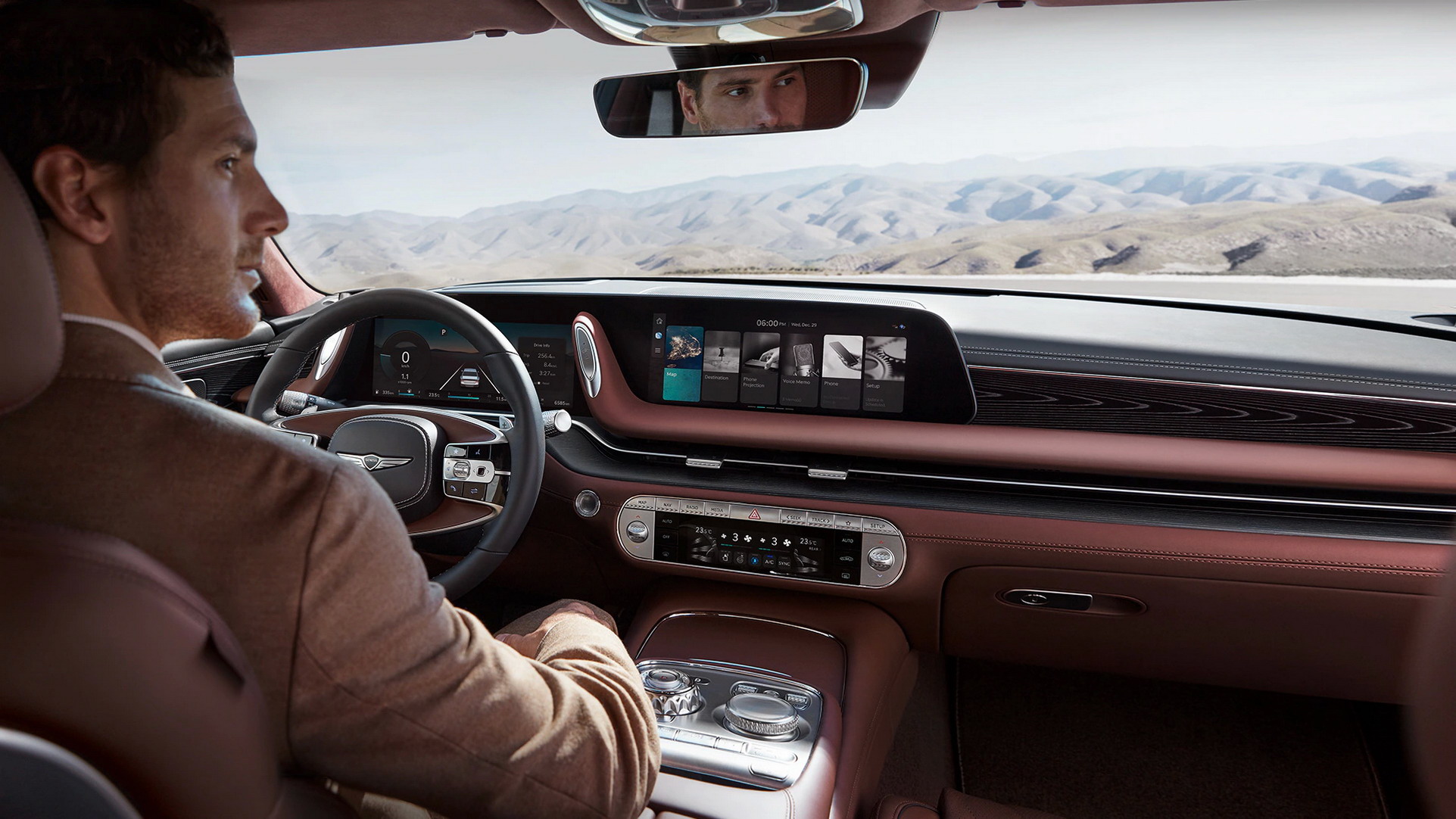 Download 2023 Genesis G90 - Interior HD Wallpaper 1923x1082 #104