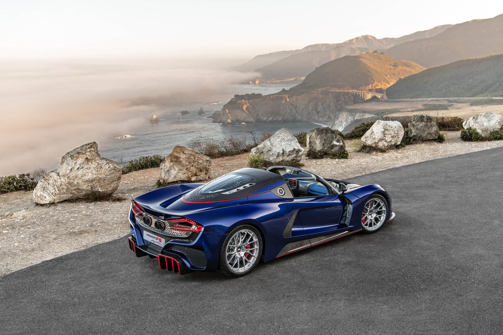 Download 2023 Hennessey Venom F5 Roadster - Rear Three-Quarter HD Wallpaper 1920x1280 #24