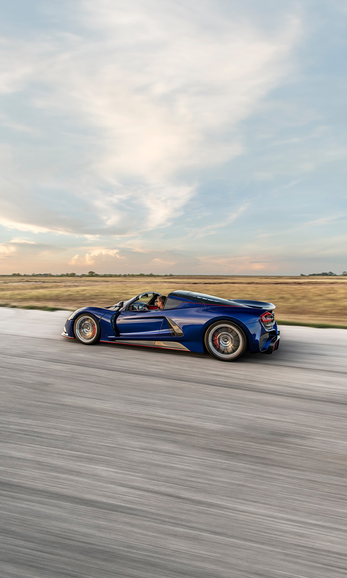 Download 2023 Hennessey Venom F5 Roadster - Rear Three-Quarter HD Phone Wallpaper 1440x2400 #5